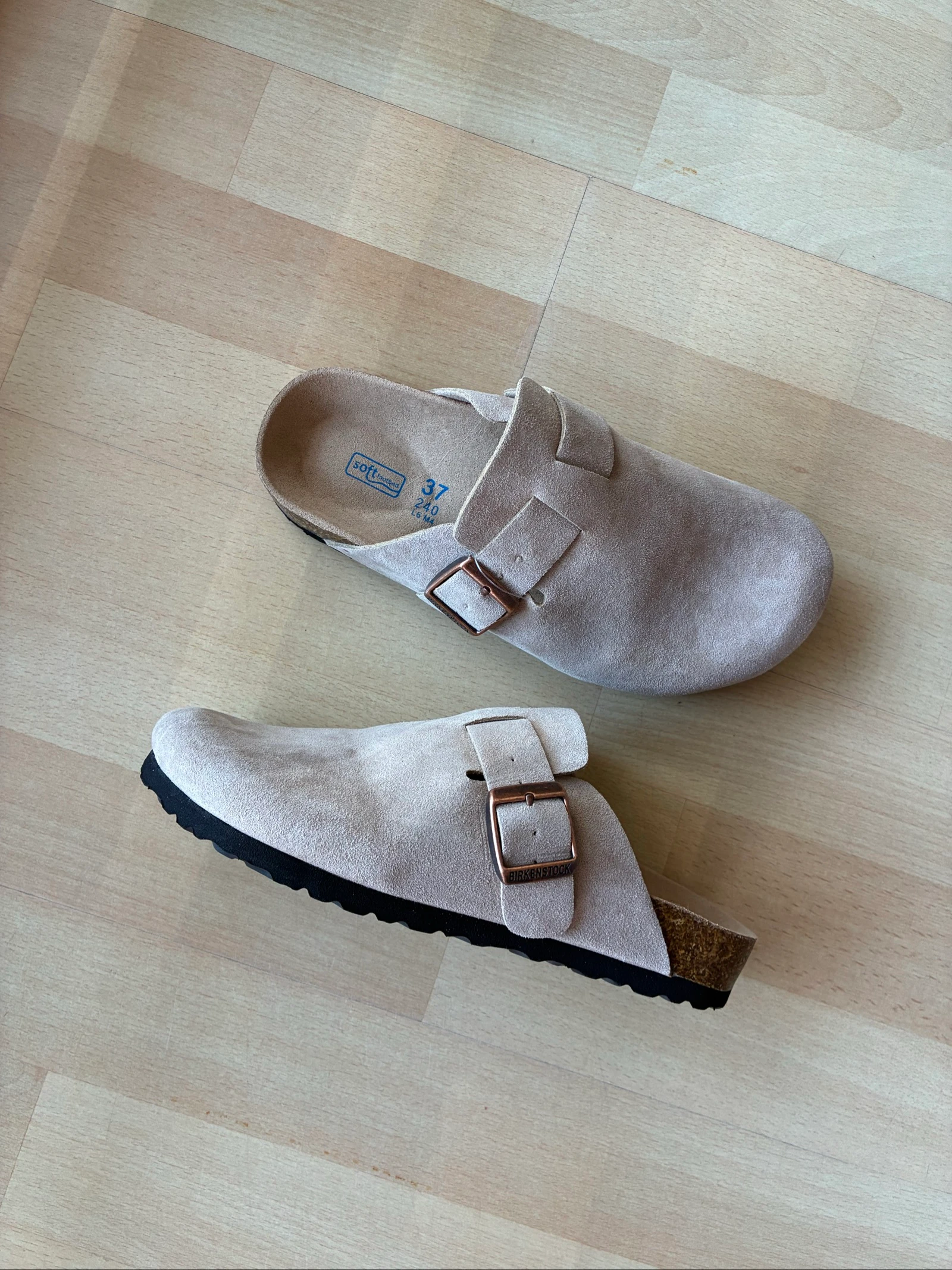 Zuecos Birkenstock Boston Cinza 37 – photo 9